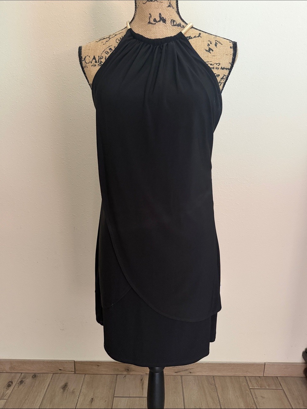 Classic Black Halter Neck Dress